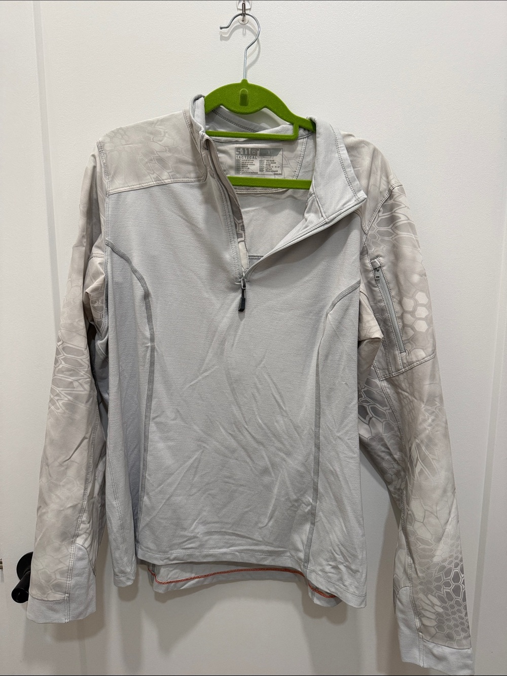 5.11 Tactical Women's Light Gray Quarter-Zip Utility Jacket